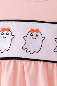 Ghost Embroidery Ruffle Bubble