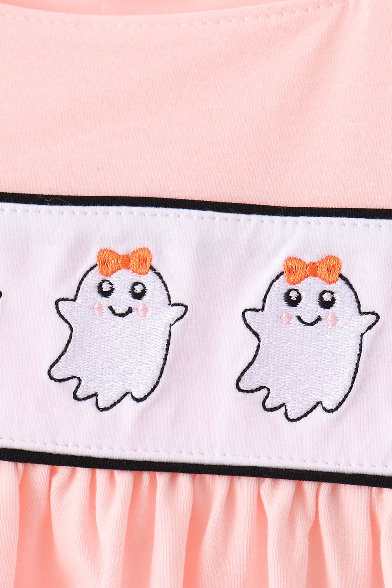 Ghost Embroidery Ruffle Bloomer Set