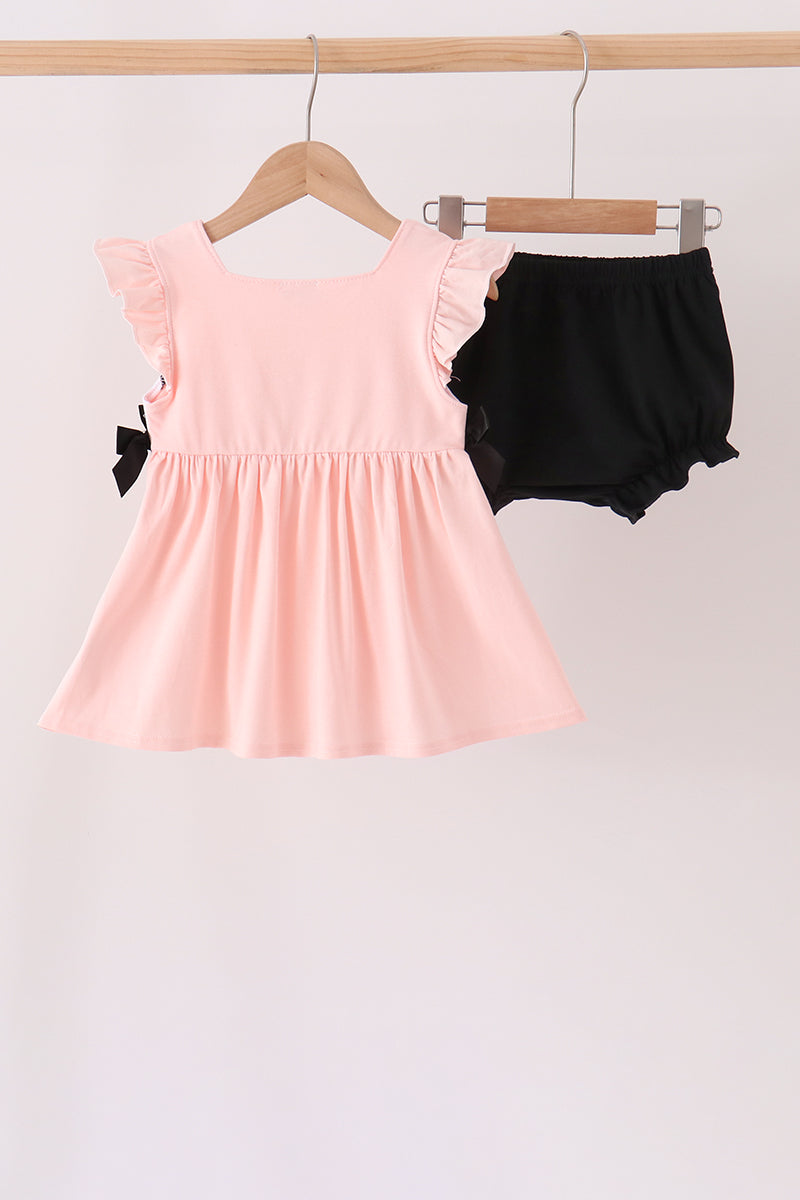 Ghost Embroidery Ruffle Bloomer Set
