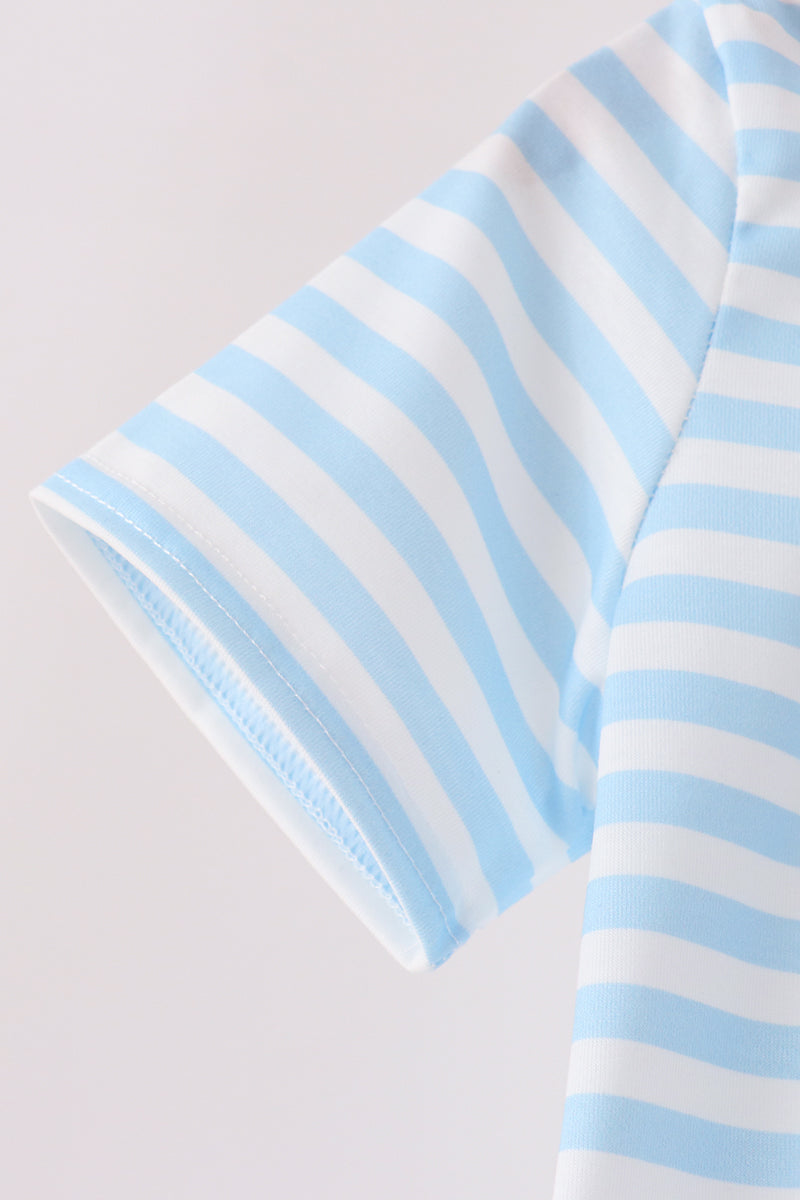 Ghost Embroidery Stripe Top