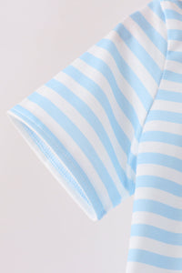 Ghost Embroidery Stripe Top