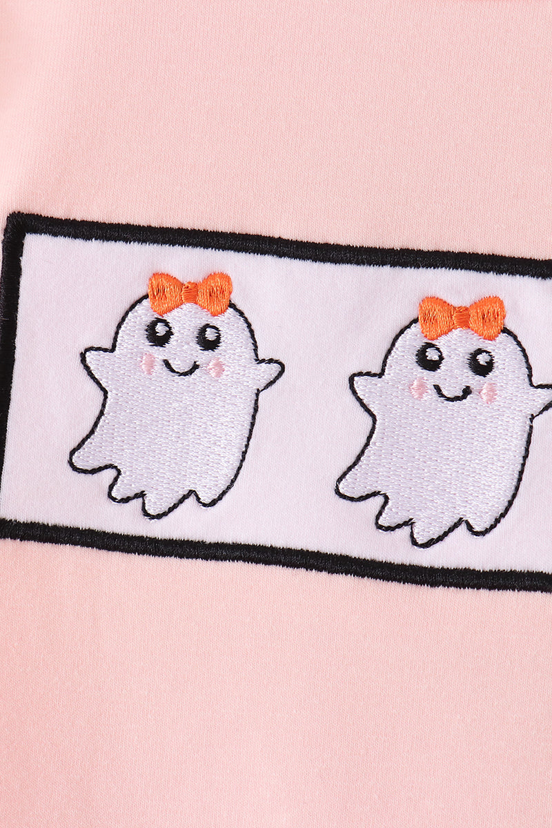 Ghost Embroidery Ruffle Skorts Set