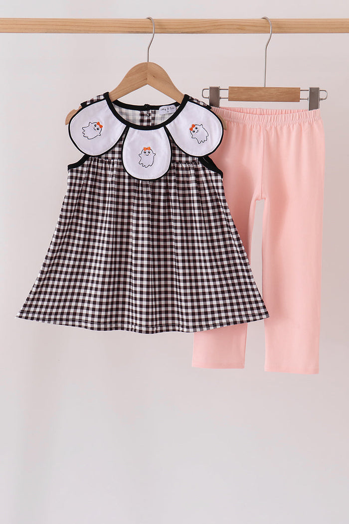 Ghost Embroidery Pants Set