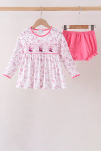 Cowboy boots Smocked Bloomer Set