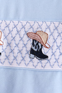 Cowboy Smocked Pants Set