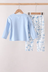 Cowboy Smocked Pants Set