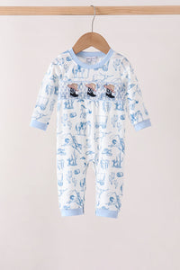 Cowboy Smocked Romper