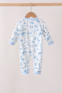 Cowboy Smocked Romper