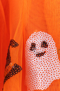 Pumpkin bat sequin tutu skirts