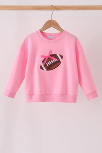 Football sequin mom&me top