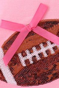Football sequin mom&me top