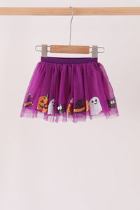 Pumpkin ghost sequin tutu skirts