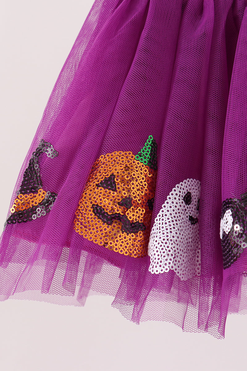 Pumpkin ghost sequin tutu skirts