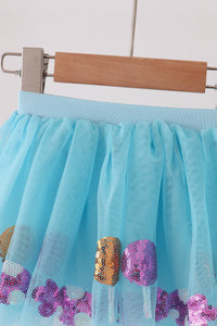 Sweet sequin tutu skirts