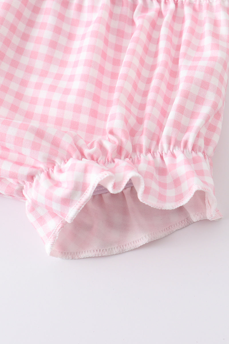 Turtle Embroidered Bloomer Set