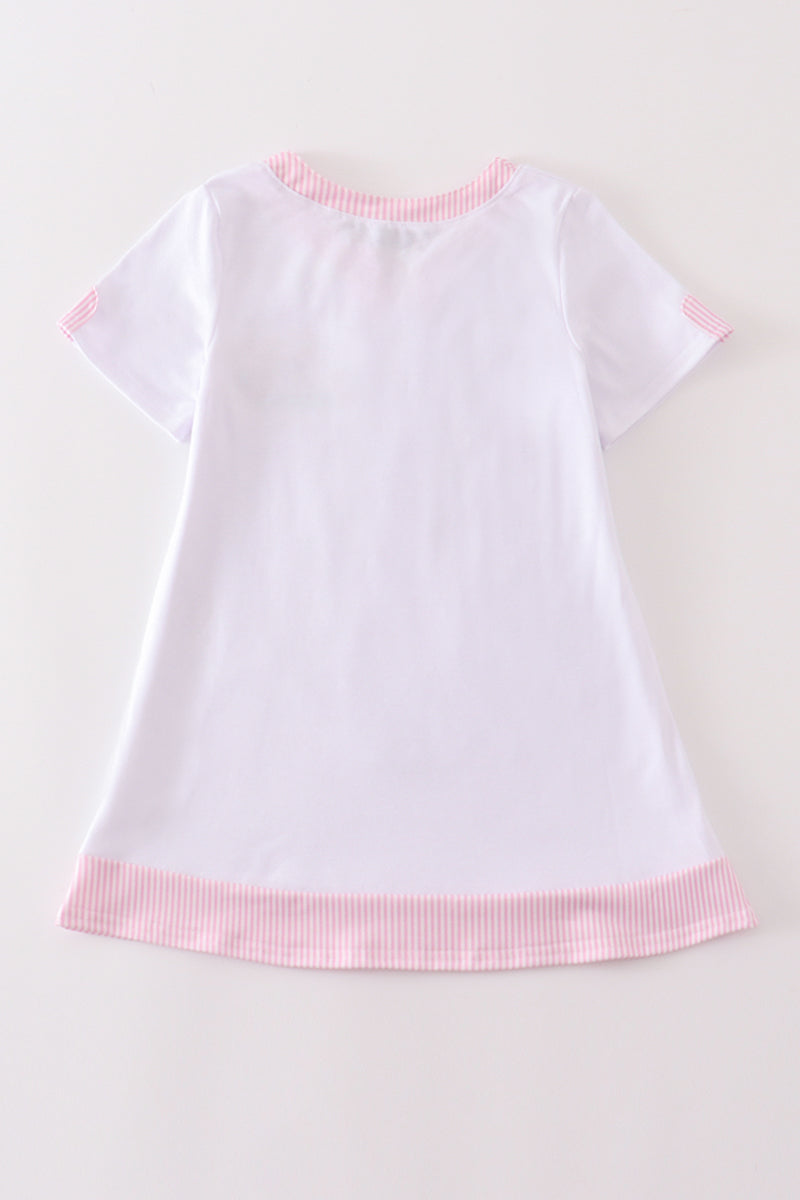 White Mermaid Embroidery Cover Up Mom & Me - Essential Southern Charm