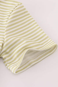 Acorn Embroidery Stripe Top - Essential Southern Charm