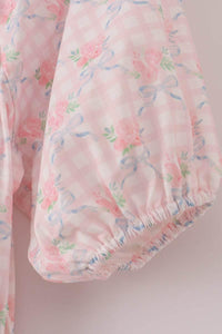 Pink Floral Print Mom Dress - Essential Southern Charm