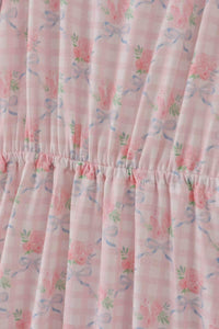 Pink Floral Print Mom Dress - Essential Southern Charm
