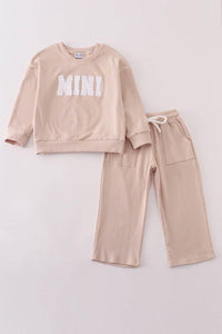 Mini French Knot Pants Set - Cream - Essential Southern Charm