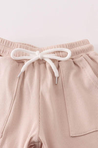 Mini French Knot Pants Set - Cream - Essential Southern Charm
