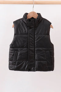 Black Mom&Me Puffer Vest - Essential Southern Charm