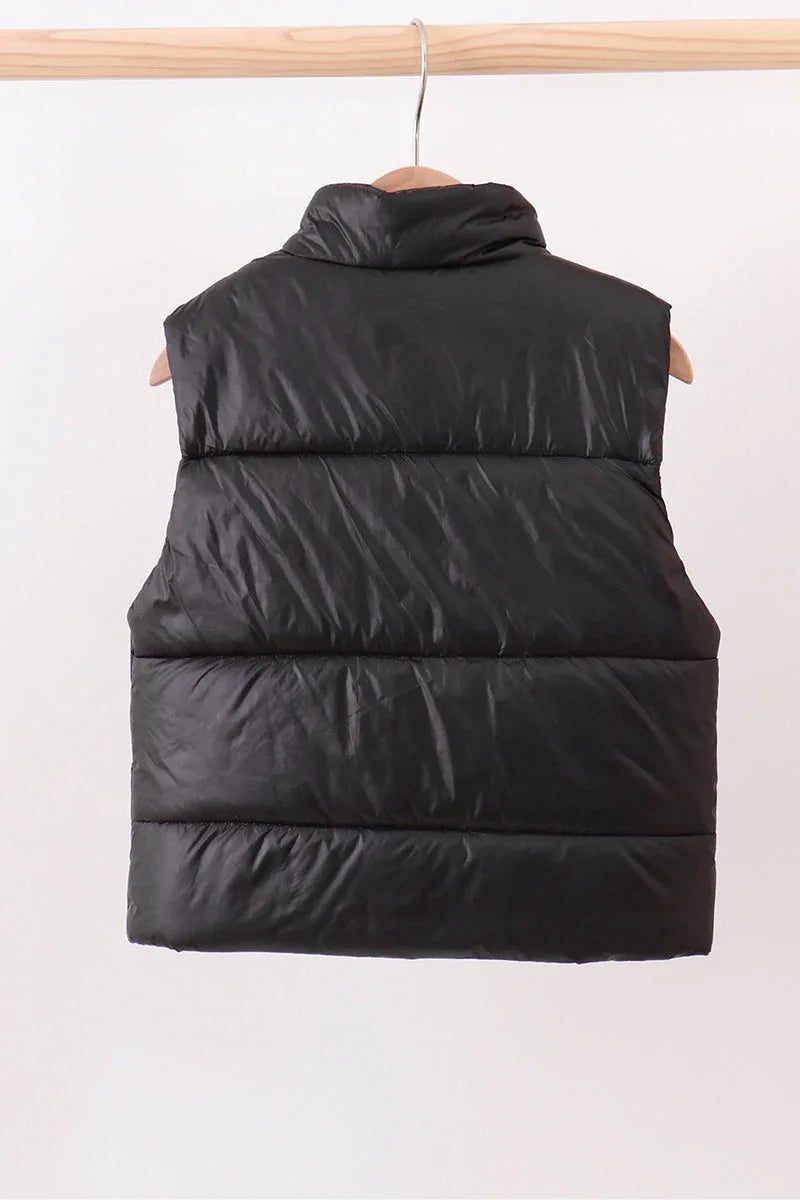 Black Mom&Me Puffer Vest - Essential Southern Charm
