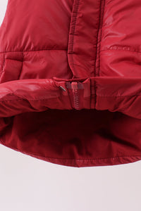Maroon Mom&Me Puffer Vest