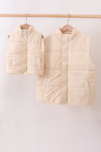 Cream Mom&Me Puffer Vest - Essential Southern Charm