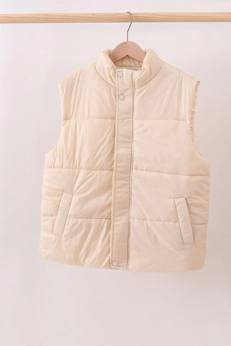 Cream Mom&Me Puffer Vest - Essential Southern Charm