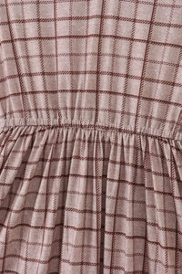 Brown Plaid Mom Dress - Essential Southern Charm