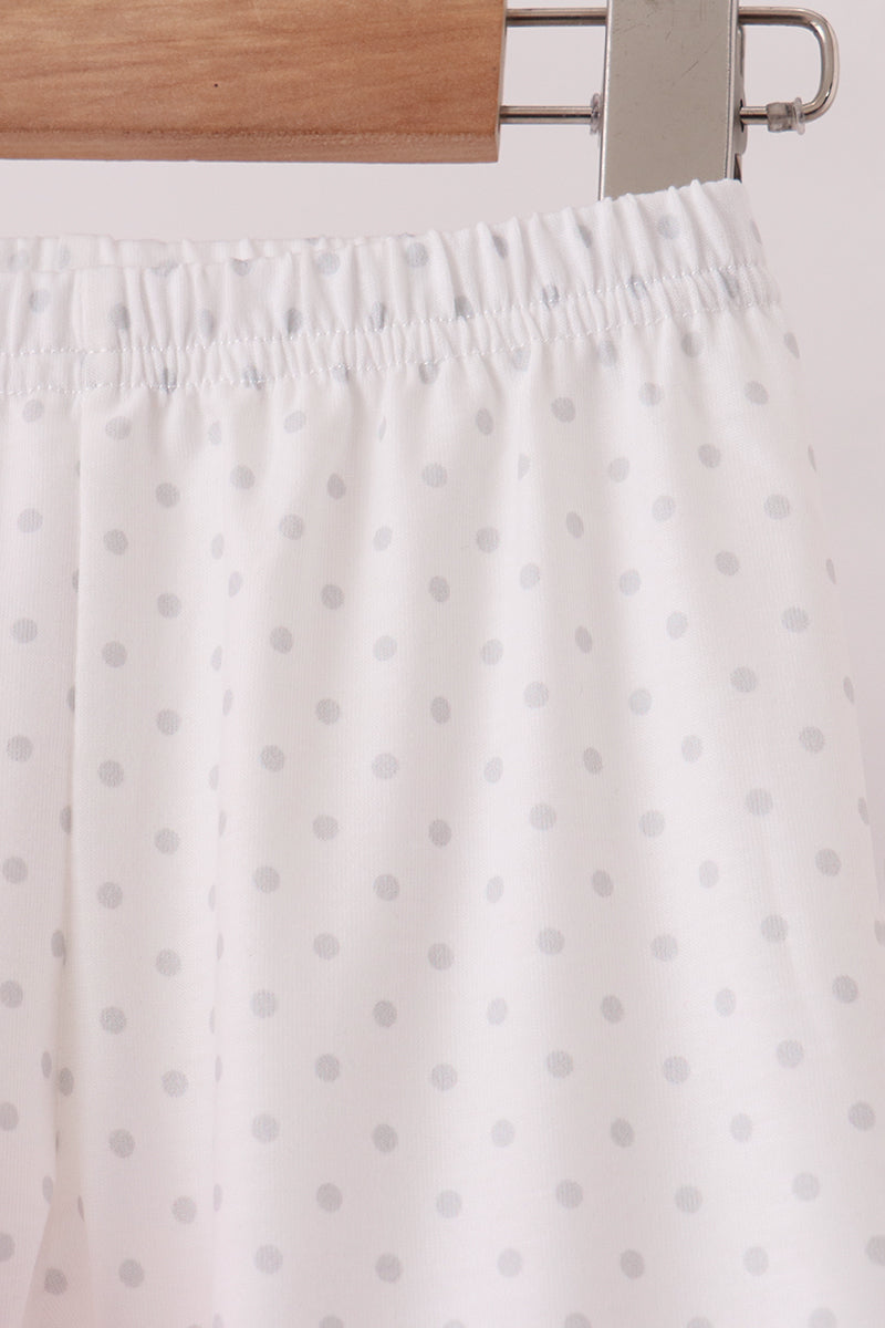 Big sister embroidery ruffle pants set