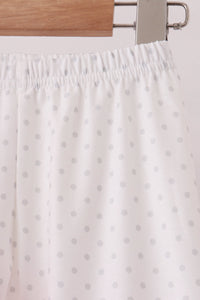 Big sister embroidery ruffle pants set