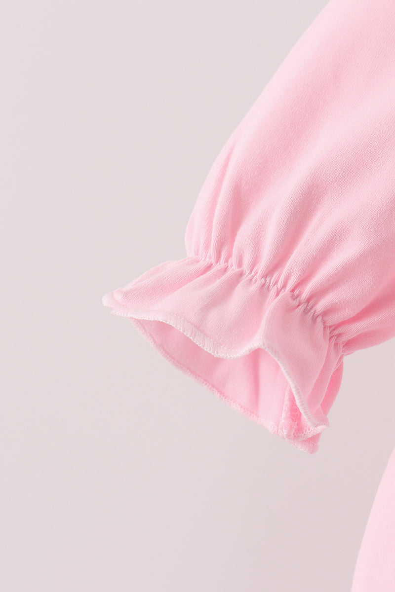 Lil sister embroidery ruffle bubble