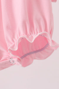 Lil sister embroidery ruffle bubble