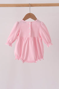 Lil sister embroidery ruffle bubble