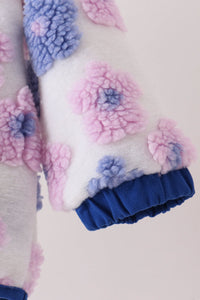 Fleece jacket - Blue Floral