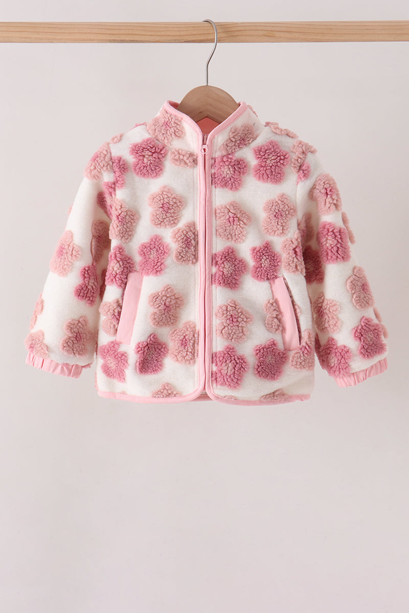 Fleece jacket - Floral print