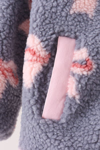 Fleece jacket - Blue bow