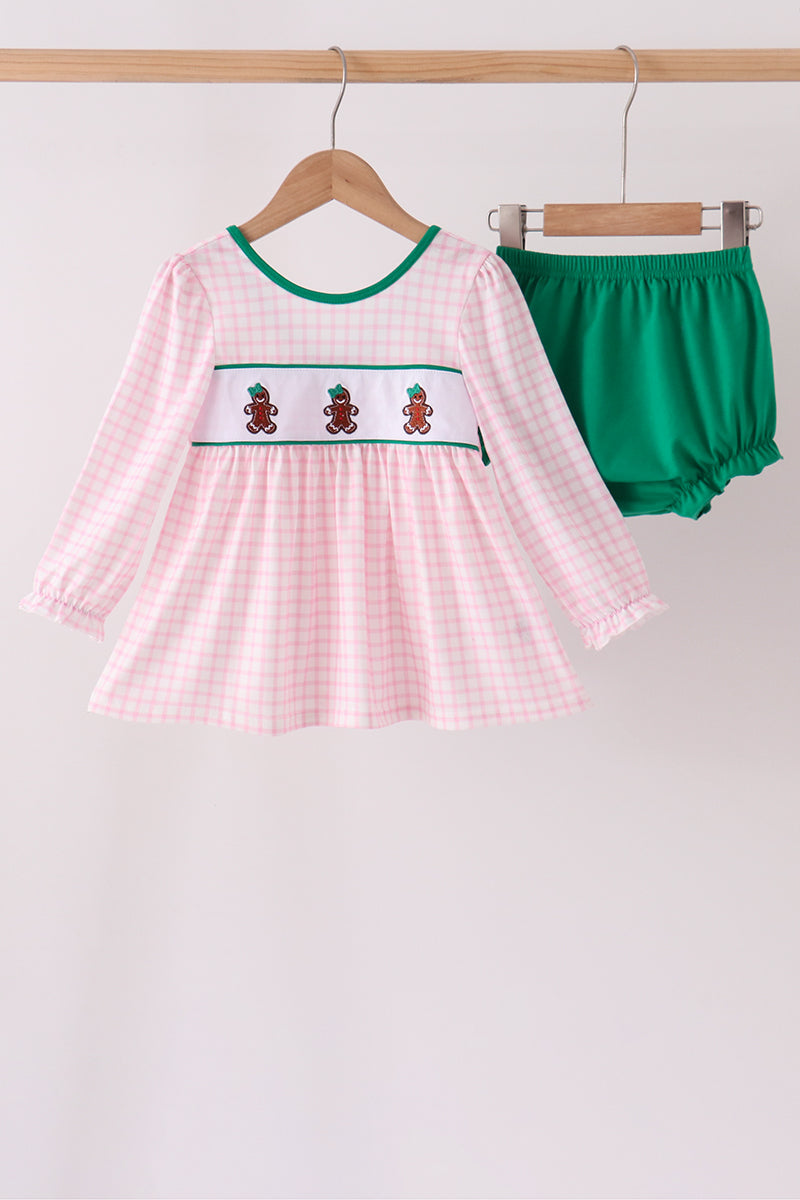 Gingerbread Embroidery Bloomer Set