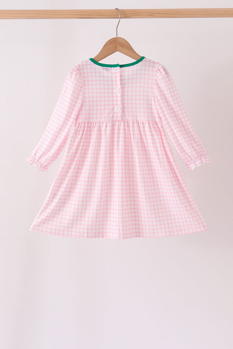 Gingerbread Embroidery Ruffle Dress