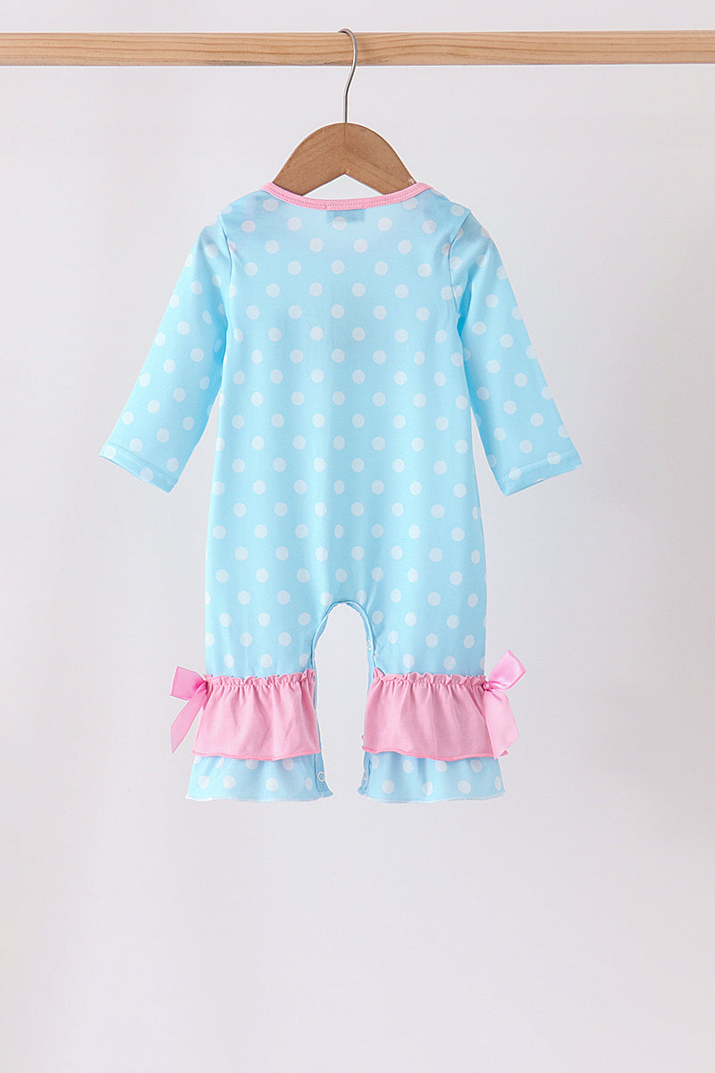 Milk Santa Cookies Ruffle Romper