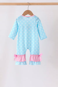 Milk Santa Cookies Ruffle Romper