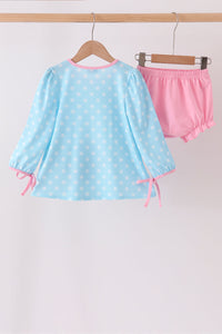 Milk Santa Cookies Ruffle Bloomer Set