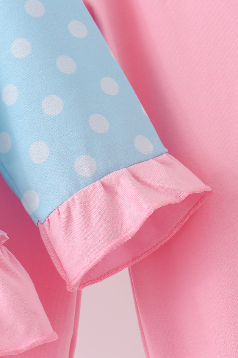 Milk Santa Cookies Ruffle Pants Set