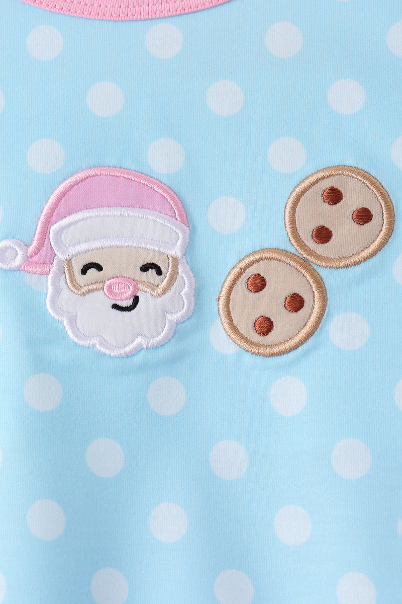Milk Santa Cookies Ruffle Pants Set