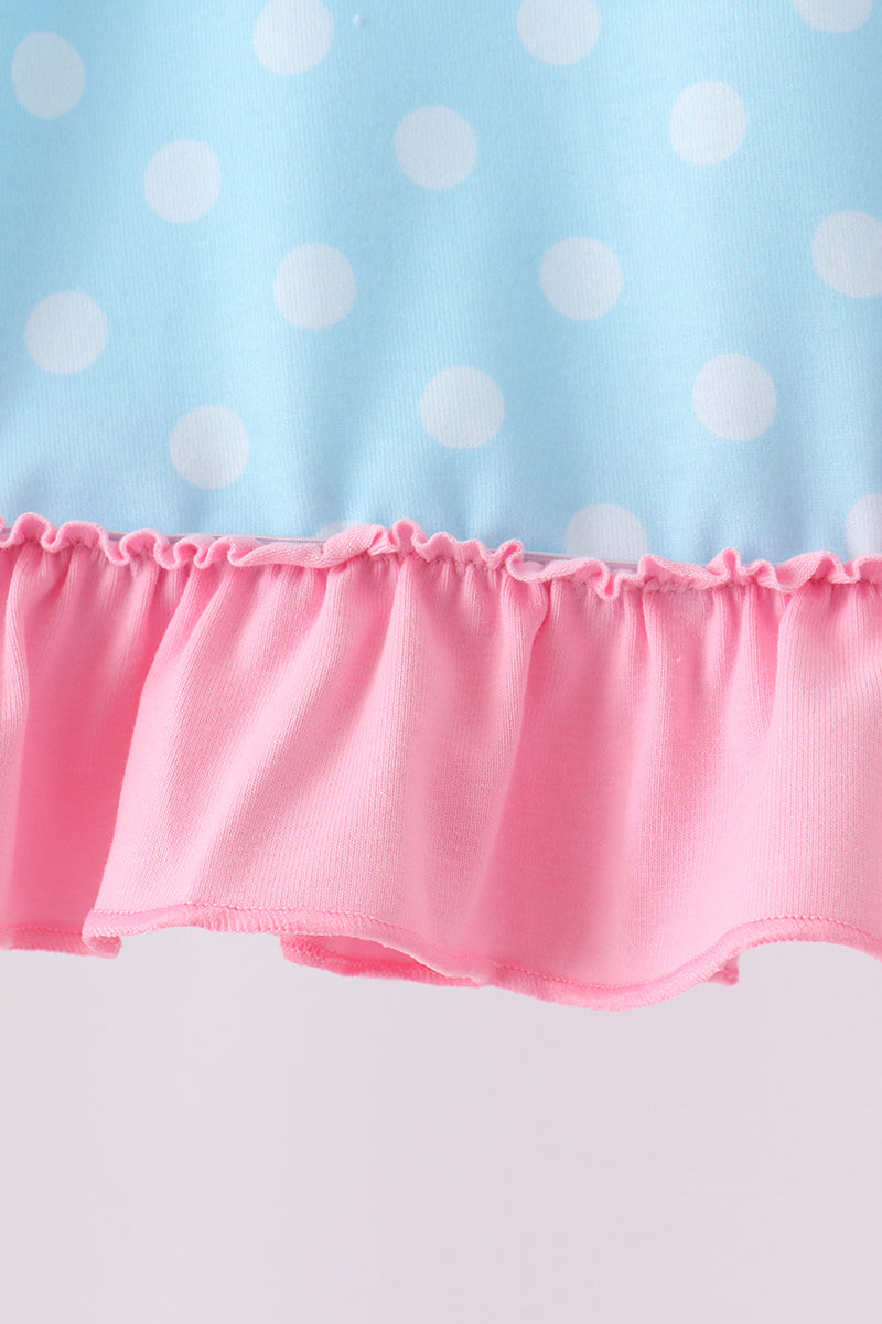 Milk Santa Cookies Ruffle Pants Set