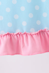 Milk Santa Cookies Ruffle Dress