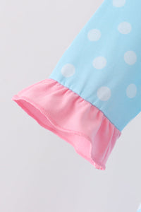 Milk Santa Cookies Ruffle Dress