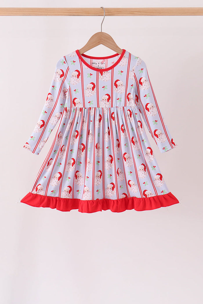Santa claus bamboo ruffle dress